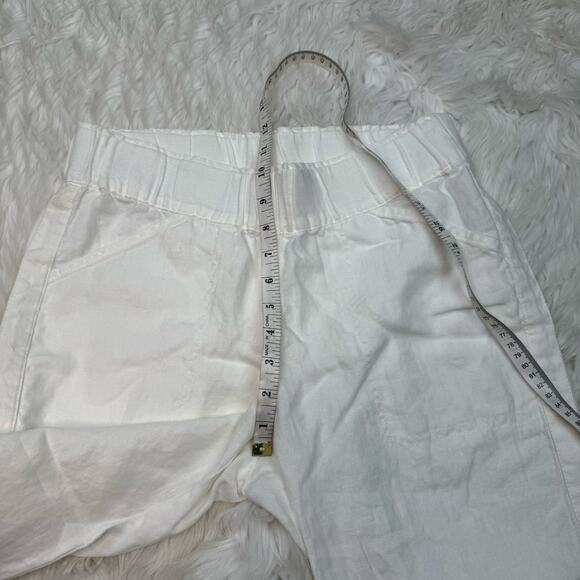 J. Jill Pure Jill Linen Capri Pants Size SP White 100% Linen Lagenlook - Picture 11 of 16